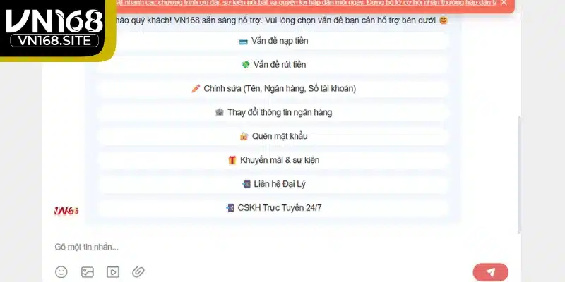 Chú ý quan trọng khi thực hiện trò chuyện cskh VN168